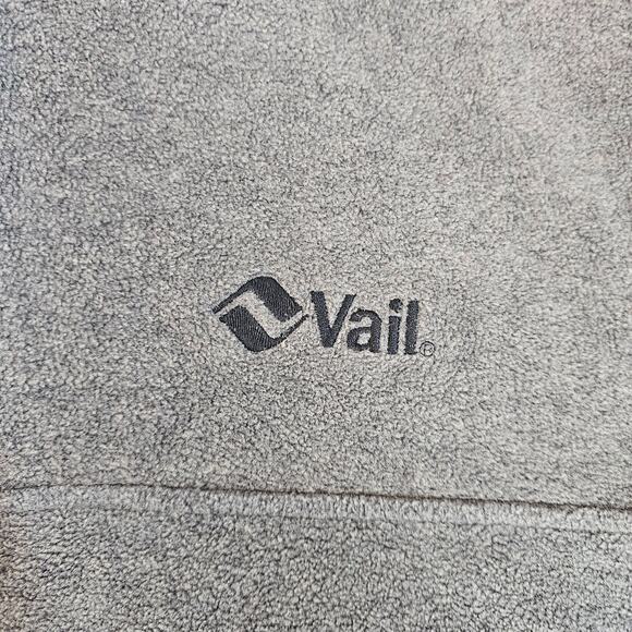 Vtg Vail Sweater Pullover Mens Large Gray Fleece Colorado Ski Snowboard Casual - Picture 3 of 14